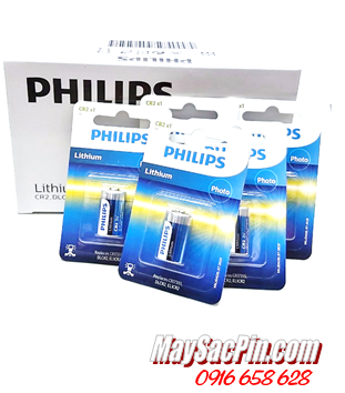 Pin CR2 _Pin CR15H270; Pin 3v lithium Philips DLCR2 chính hãng _Vỉ 1viên